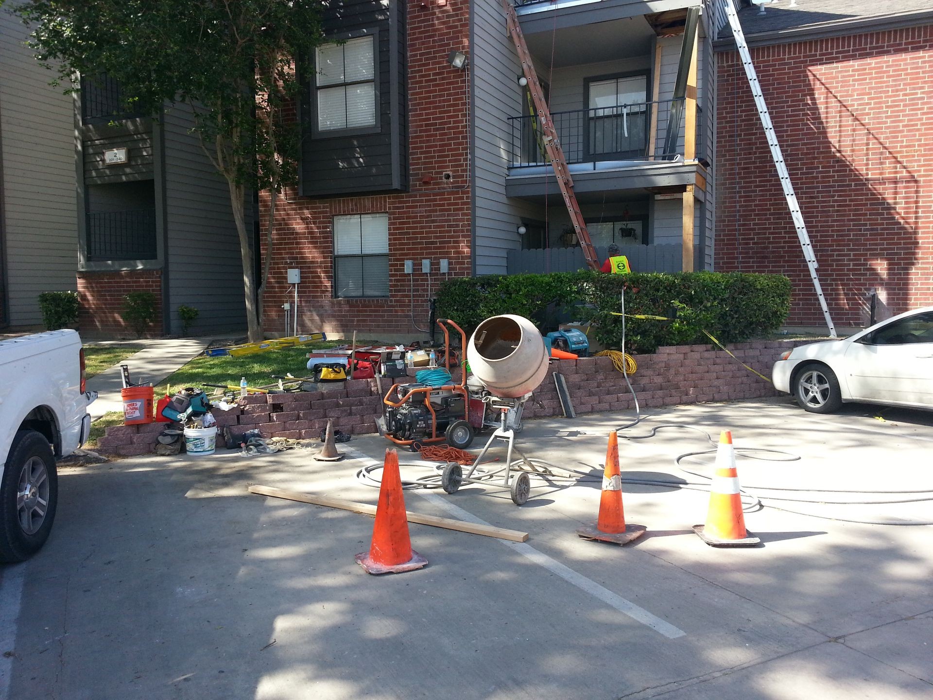 New Sidewalks,  Parking Lot Repairs,  Balcony Repairs 